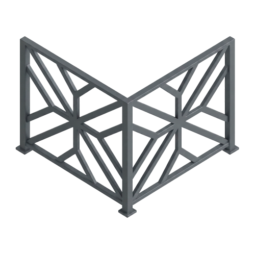 Barandal modelo Prisma