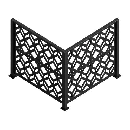 Barandal modelo Qubiko