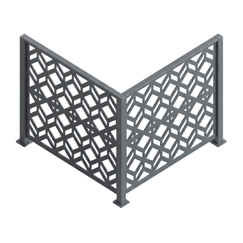 Barandal modelo Qubiko