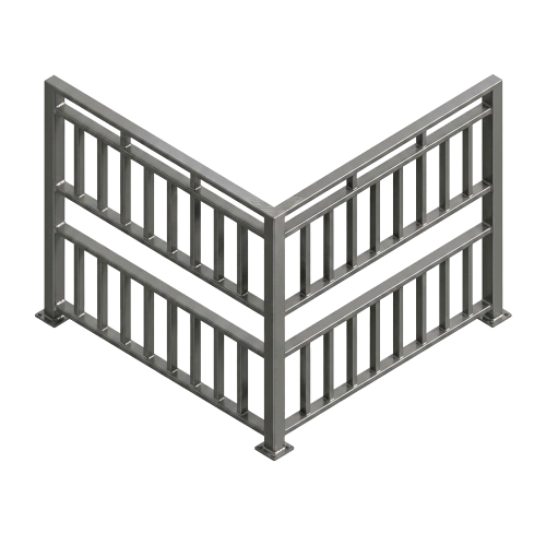 Barandal modelo Recto
